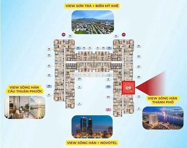 Cực Hiếm căn hộ 2PN view trực diện sông Hàn- Sổ Hồng sở hữu lâu dài