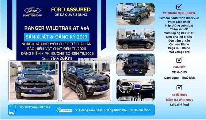 Ranger2019 WLIDTRACK 2.0 4x4AT-79426km lên đồ chơi