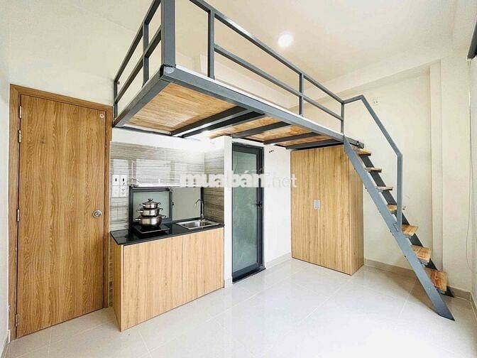 Khai Trương Căn Hộ Có Gác Full Nội Thất Ngay ĐH Văn Lang,Cách Chợ 100m