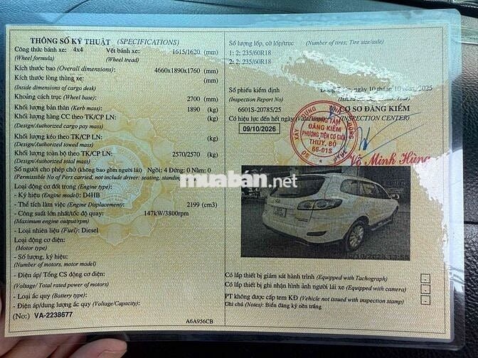 Hyundai Santa Fe 2010 Nhập Hàn Quốc