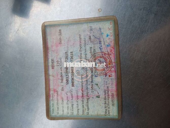 xe Đài loan gtdd. bst