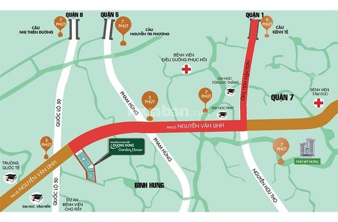 Thanh lý 5 lô 100m2 giá 2tỷ1 dự án Dương Hồng garden house,Bình Chánh