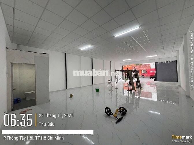 CHO THUÊ MBKD MẶT TIỀN ĐƯỜNG QUANG TRUNG 8,5X15M THÔNG SUỐT