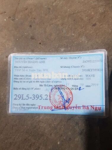 Honda Wave A 2019 Xanh đen bạc