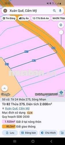 Cần bán đất sổ sẵn gần Sân Bay Long Thành giá 2,8tr/m2