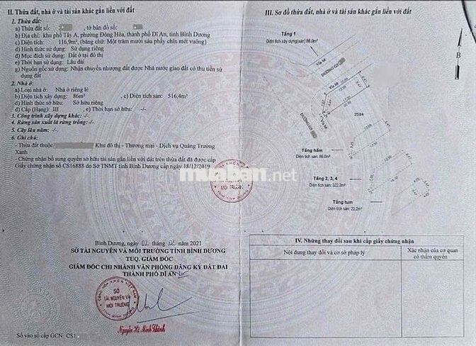 Giảm sâu cần bán gấp nhà 5 tầng p đông hoà tp hồ chí minh