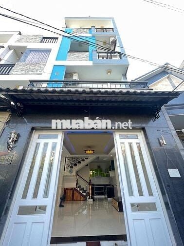 Nhà Mới Đẹp đg PVC P9: 4x10m, 3 lầu, 2pn lớn, 3wc, 2 máy lạnh