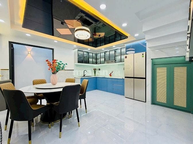 Nhà Phan Văn Trị P10 1 trệt 1 lửng 2 lầu Sổ hồng riêng hẻm 5m 57,6m2