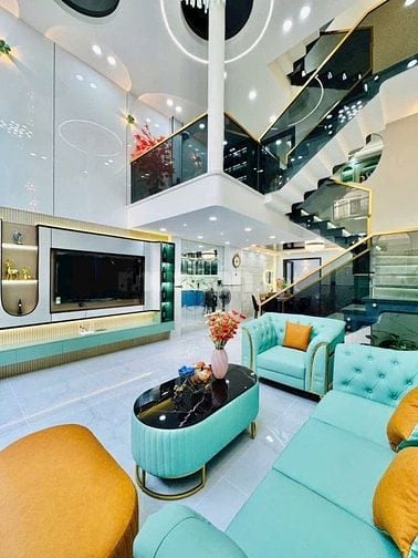 Nhà Phan Văn Trị P10 1 trệt 1 lửng 2 lầu Sổ hồng riêng hẻm 5m 57,6m2