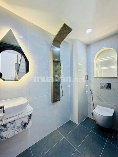 Nhà Phan Văn Trị P10 1 trệt 1 lửng 2 lầu Sổ hồng riêng hẻm 5m 57,6m2