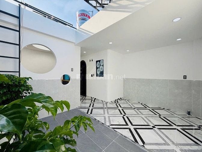 Nhà Phan Văn Trị P10 1 trệt 1 lửng 2 lầu Sổ hồng riêng hẻm 5m 57,6m2