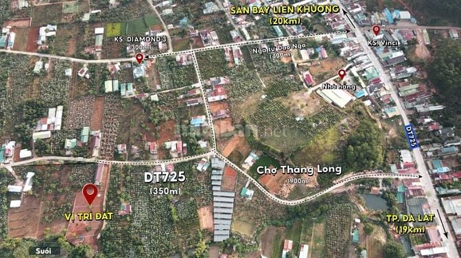Lô đất trung tâm Nam Ban, cách DT 725 400m, chợ Thăng Long 900m, giá c