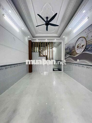 nhà 4x14m 4 tầng 4pn 3wc sân thượng, hẻm xe tải thông, Đường Số 6