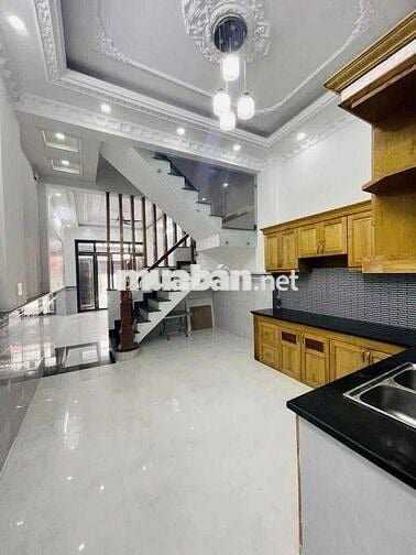 nhà 4x14m 4 tầng 4pn 3wc sân thượng, hẻm xe tải thông, Đường Số 6