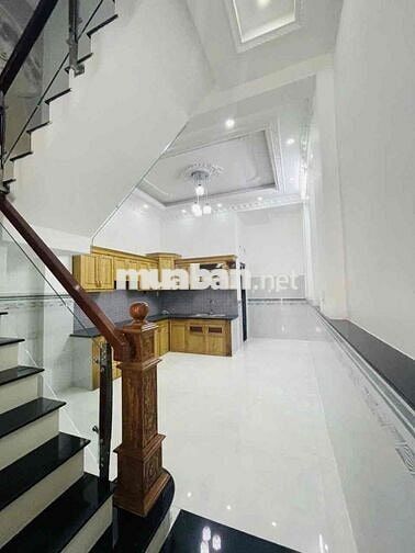 nhà 4x14m 4 tầng 4pn 3wc sân thượng, hẻm xe tải thông, Đường Số 6