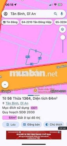 LÔ ĐẤT SỔ HỒNG RIÊNG ĐƯỜNG NHỰA N3 gần Biconsi