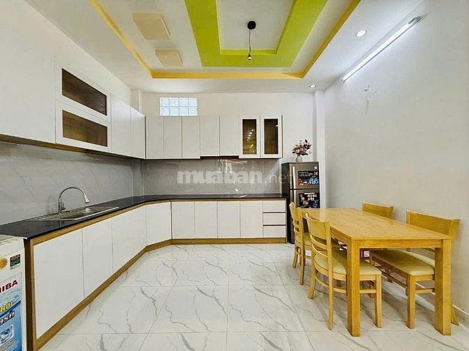 Gần Lotte Mart. Căn 53.3m² Nguyễn Văn Lượng, xây 1 trệt 2 lầu. Sổ sẵn