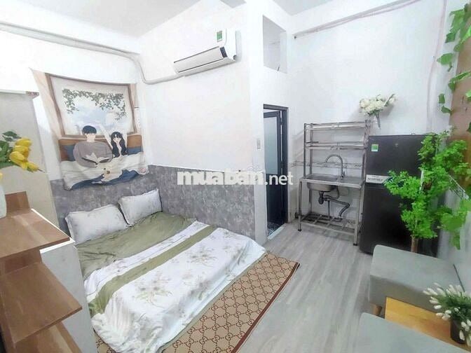 CHÍNH CHỦ! Căn hộ 1PN riêng biệt, FULL NỘI THẤT mới 100% tại TẦNG TRỆT