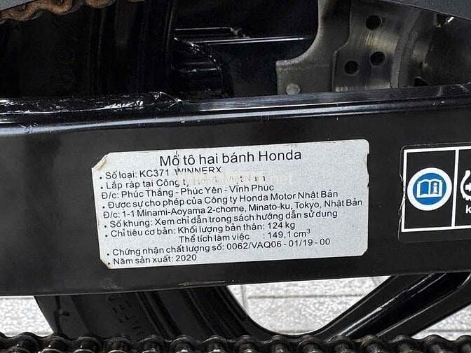 Honda Winner X 2020 ABS biển 67 máy zin