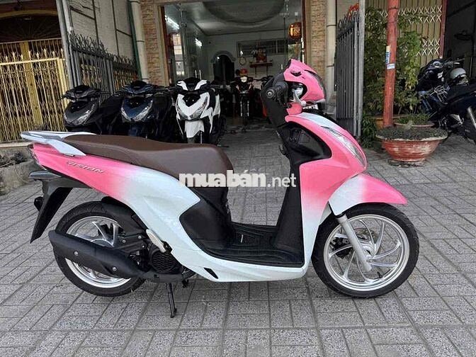 Honda Vision 2024 Trắng hồng máy zin