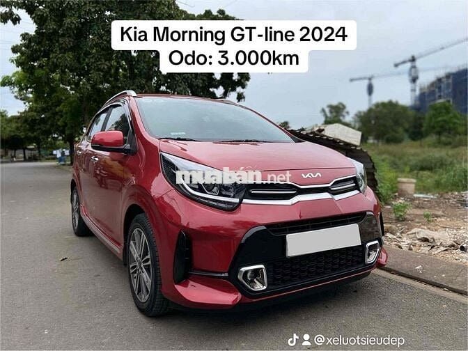 Kia Morning GT-Line 2024 Đỏ 3400 km