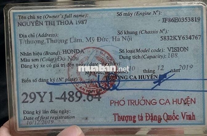 Honda Vision 2019 Đỏ nâu