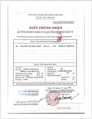 Bán nhà 408/6/15A Chu Văn An P12 BT chính chủ