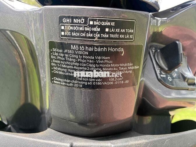 Honda Vision 2019 Đen