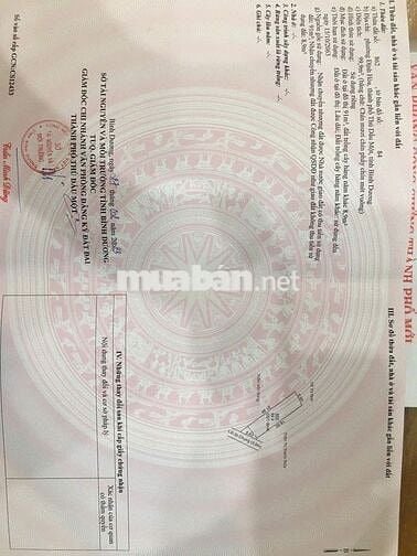 Bán đất khu 6 định hòa tdm bình dương