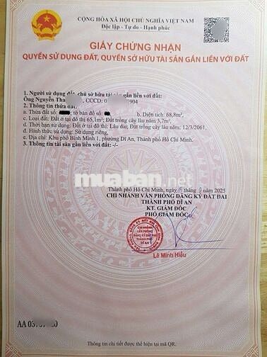 Nhà gần chợ Dĩ An 1, phường Dĩ An Tp Dĩ An