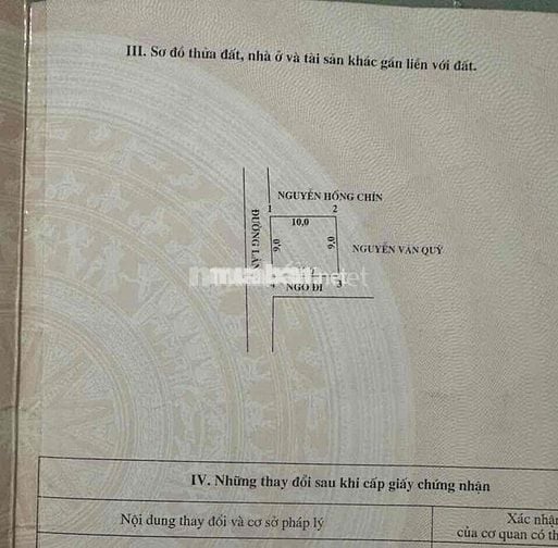 Đất 90m2 ngang 9m Mặt tiền đường thôn Đâu Kiên, Quốc Tuấn 1,8 tỷ