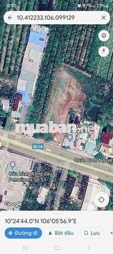 Bán đất MT Quốc lộ 1A, P2, Thị Xã.Cai Lậy,  Tiền Giang,  4200m