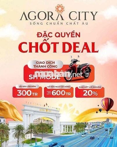 ĐẤT NỀN DỰ ÁN AGORA CITY, NÂNG TẦM GIÁ TRỊ NGÔI NHÀ VIỆT