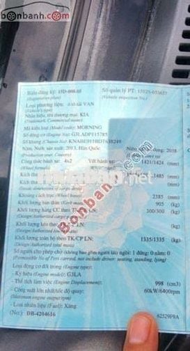 Kia Morning Van 1.0 AT 2013