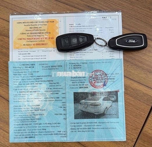 ford fiesta sản xuất 2018 AT titaninum