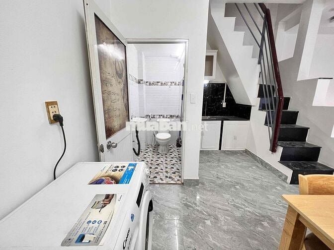 cho thuê nhà hẻm 48/ hồ biểu chánh pn dt:6x6 trệt lầu 2wc 2pn 1pk bếp