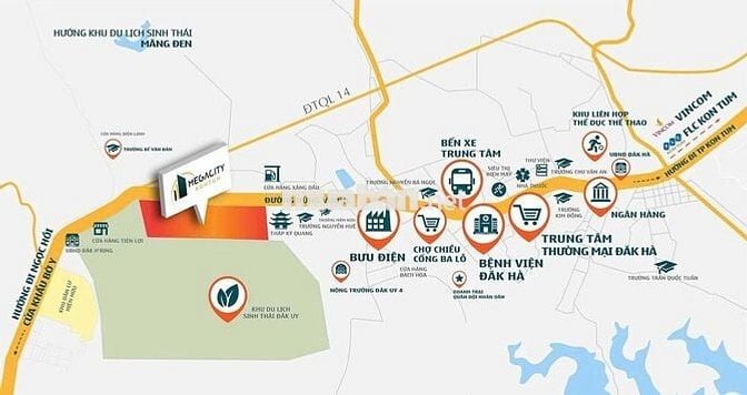 🌟[Chính Chủ] Cần bán 2 lô góc liền kề Megacity, 2 mặt tiền đường QL14