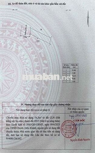 Bán Đất Mặt Tiền Bà Đề Diên An Diên Khánh Đất Kinh Doanh