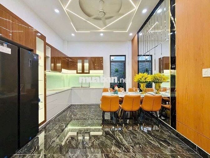 BÁN NHÀ QUANG TRUNG GÒ VẤP  4 TẦNG FULL NỘI THẤT Ô TÔ NGỦ TRONG NHÀ