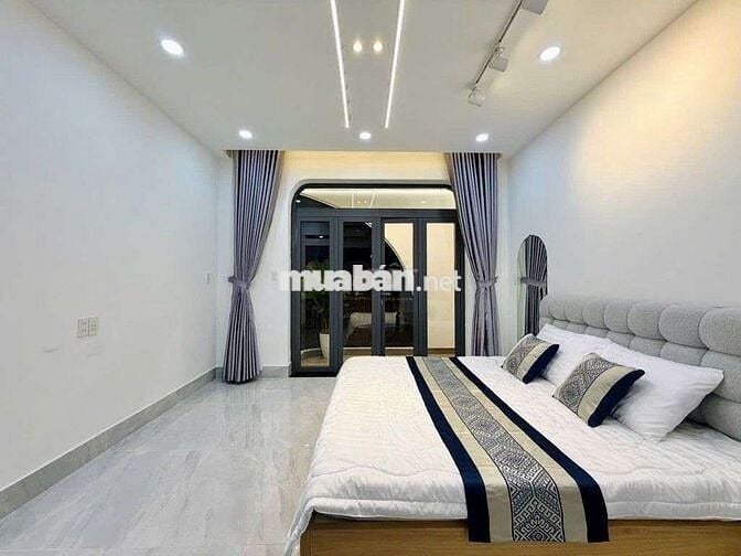 BÁN NHÀ QUANG TRUNG GÒ VẤP  4 TẦNG FULL NỘI THẤT Ô TÔ NGỦ TRONG NHÀ