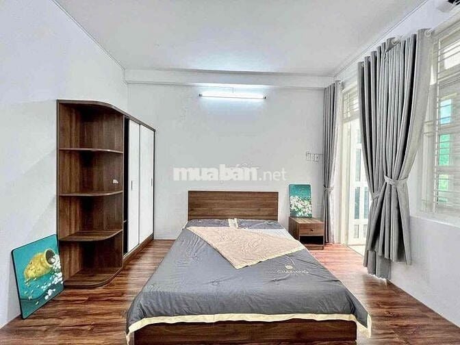 CHO THUÊ CĂN HỘ DVU DẠNG 1PN 45m2 FULL NT BAN CÔNG NGAY CHỢ TÂN ĐỊNH