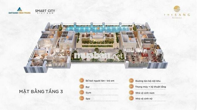 CĂN HỘ 2PN THE SANG – VIEW TRỰC DIỆN BIỂN – HÀNG HIẾM CHỈ CÒN VÀI CĂN!