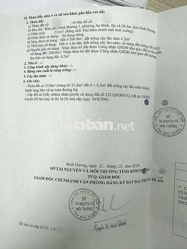 Đất mặt tiền đường Lê Văn Tách phường Bình An Tp Dĩ An