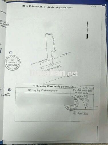 Đất mặt tiền đường Lê Văn Tách phường Bình An Tp Dĩ An