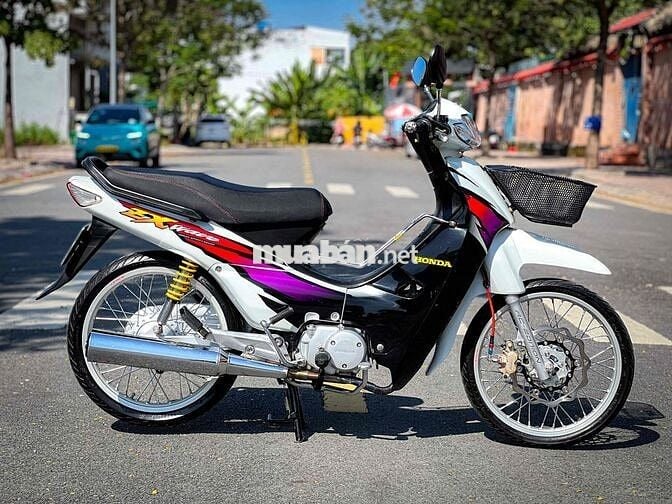 Honda Wave Anpha 204 Trắng Đen Tím
