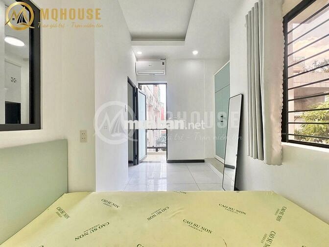 CHIẾC PHÒNG TONE XANH PASTEL🌸BANCOL_FULL NỘI THẤT✅PHAN VĂN TRỊ_GẦN VLU