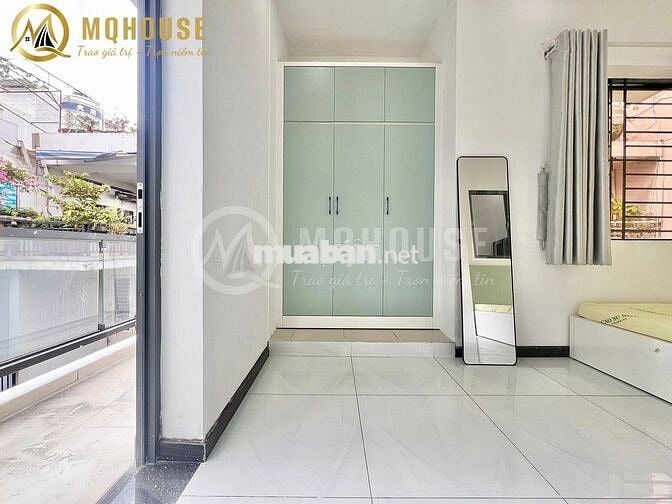 CHIẾC PHÒNG TONE XANH PASTEL🌸BANCOL_FULL NỘI THẤT✅PHAN VĂN TRỊ_GẦN VLU