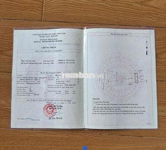 Nhà nát 66m2,đường Hà Huy Giáp Q12