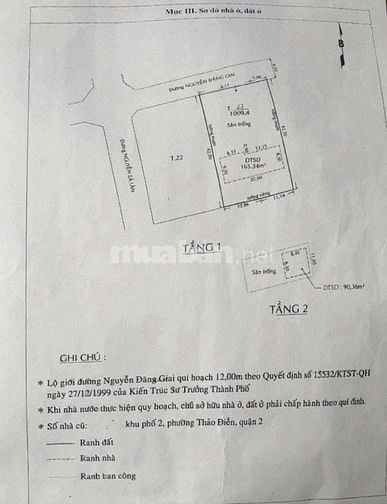 Đất lớn hiếm nhất Thảo Điền, thổ cư 100%, 571m², nhà cũ, Giá 250tr/m²