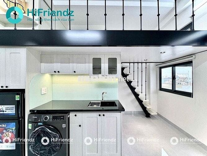 CỰC HOT!!CĂN HỘ DỊCH VỤ MỚI XÂY CÓ GÁC FULL NỘI THẤT NGAY KHU TÊN LỬA